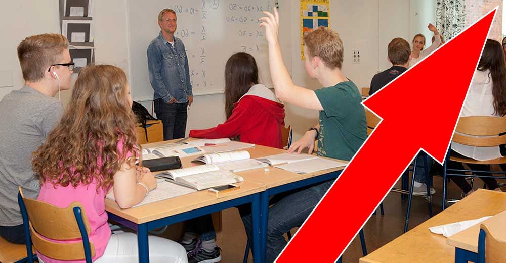 Det blir fler barn och då behövs fler lärare i skolan i framtiden.