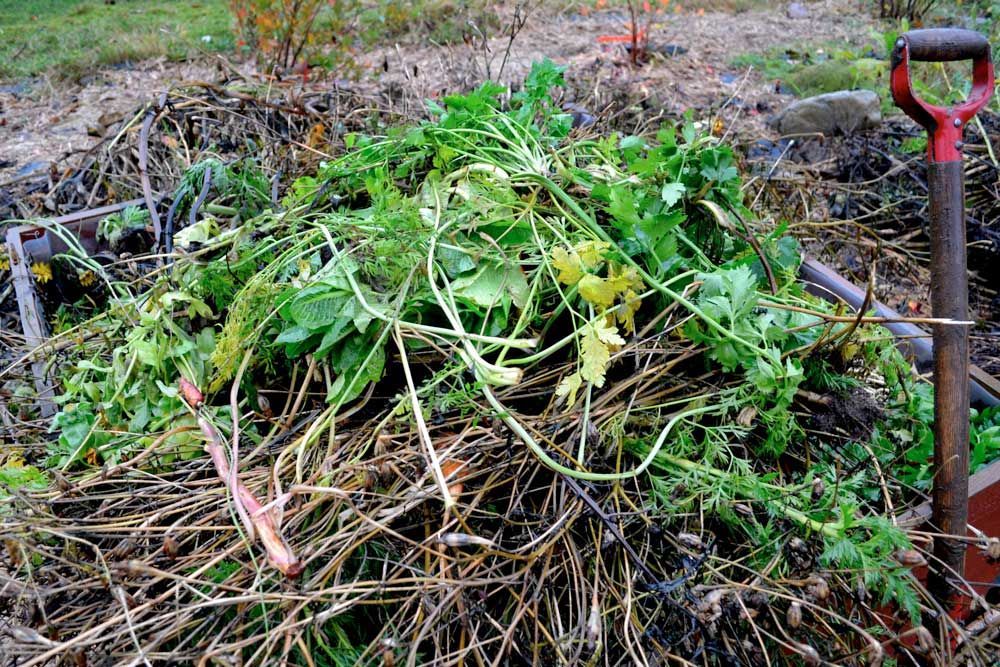 Samla på hög. I en skräphög samlas material som kan hämtas då jag behöver.