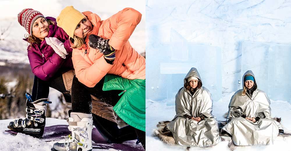 Malin och Lotta gör det de älskar allra mest. Foto: Gösta Fries