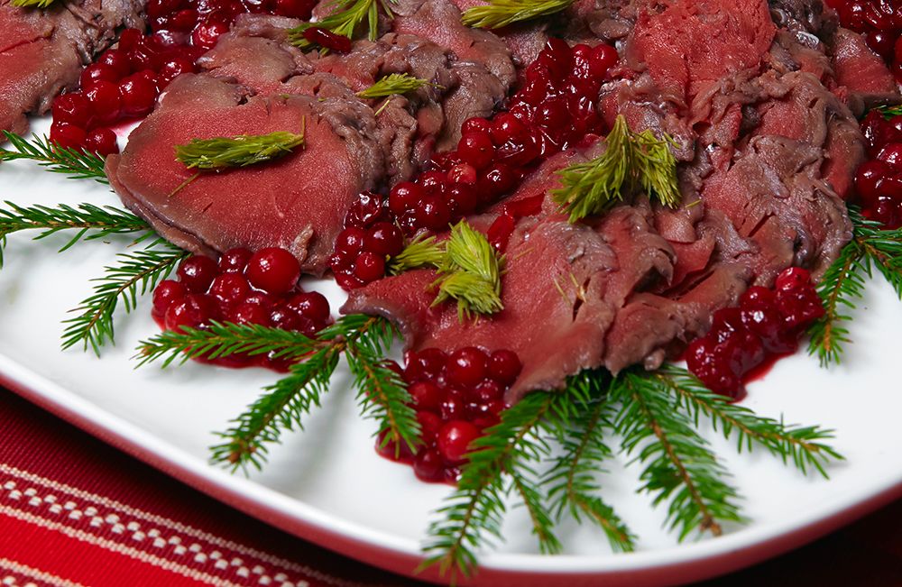 LAND, LAN, Julbord, Kalvefall, Vilt