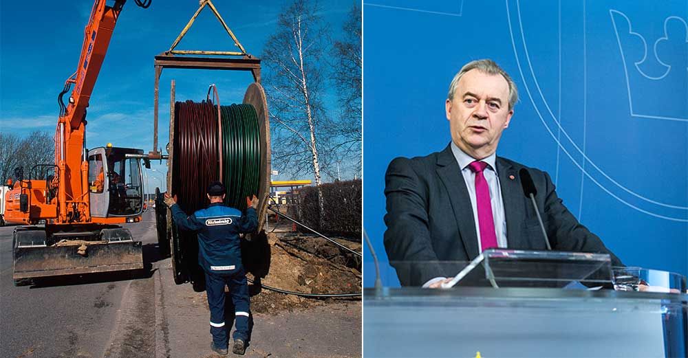 Landsbygdsminister Sven-Erik Bucht (S) till höger i bild.