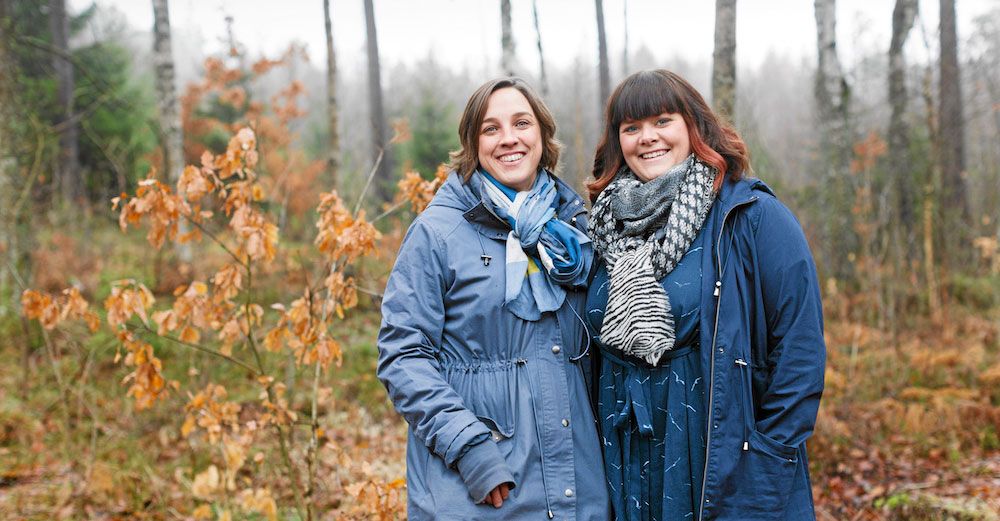 Kompisarna från Unnaryd - Linnea och Anna.
