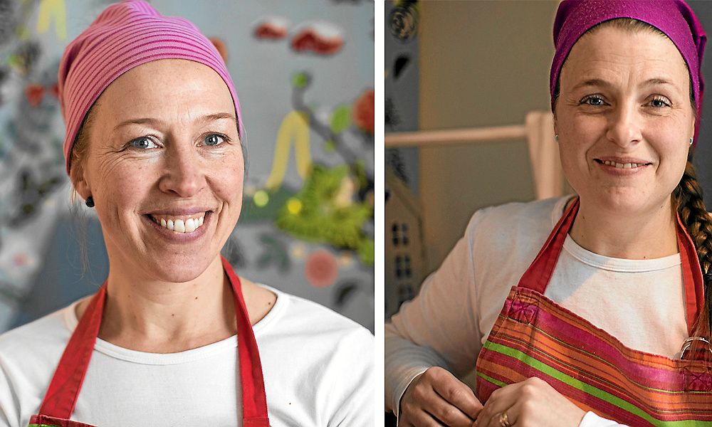 Karamellföretagarna Ulrika Sundin och Madeleine Nilsson driver sedan 2012 företaget Fru Fröken Karamell.