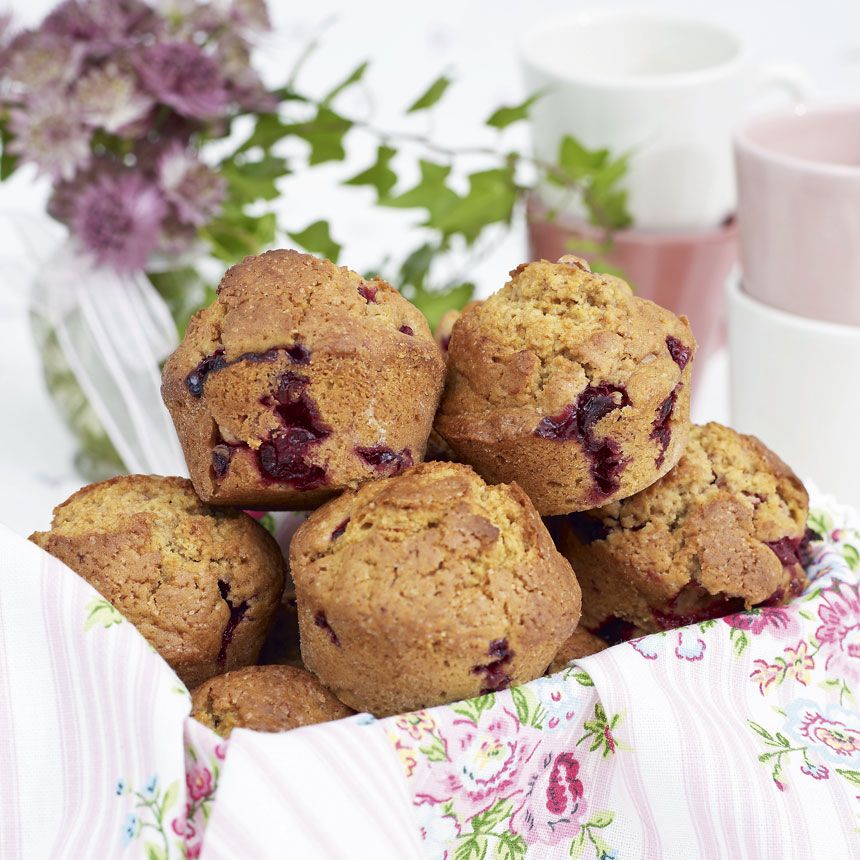 Körsbärsmuffins.