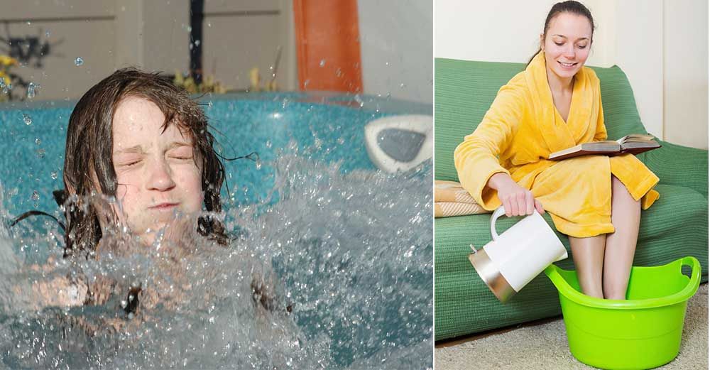 Tallbarrens välgörande egenskaper kan tas tillvara genom att bada fötterna eller hela kroppen i tallbarssvatten.