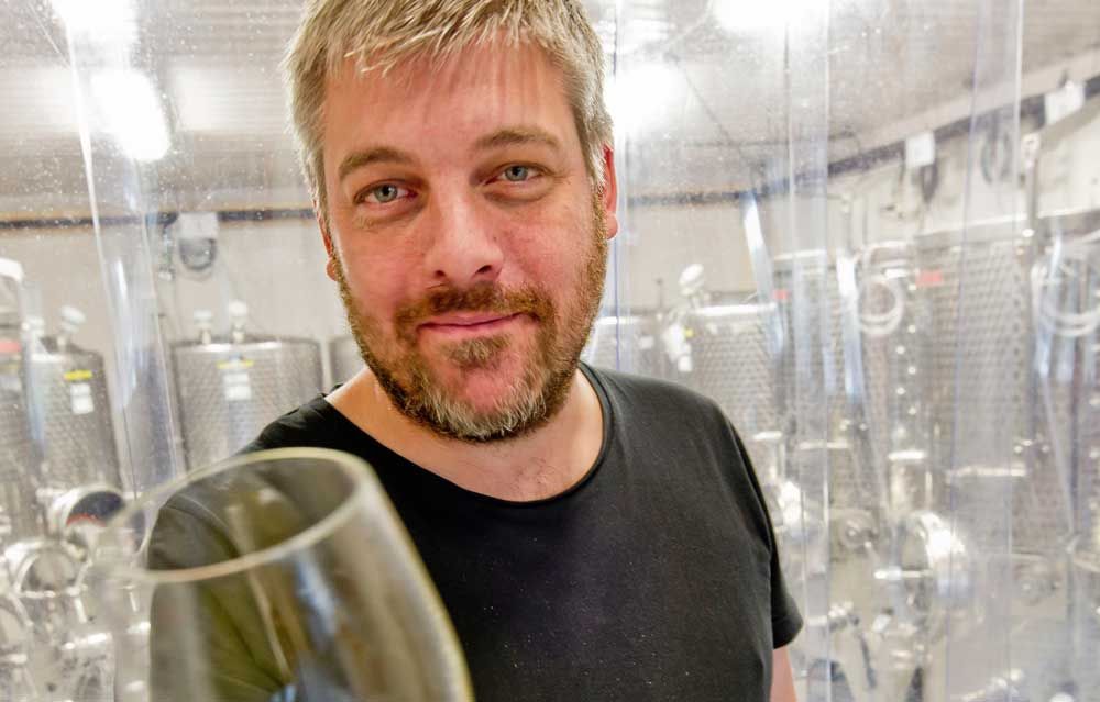 Andreas Sundgren, VD och cidermakare på Brännland Iscider i Västerbotten.