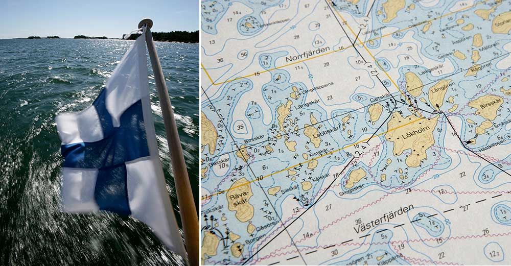 Finland har världens största skärgård. Tack vare Åland går det att segla inomskärs från Sverige till Finland.