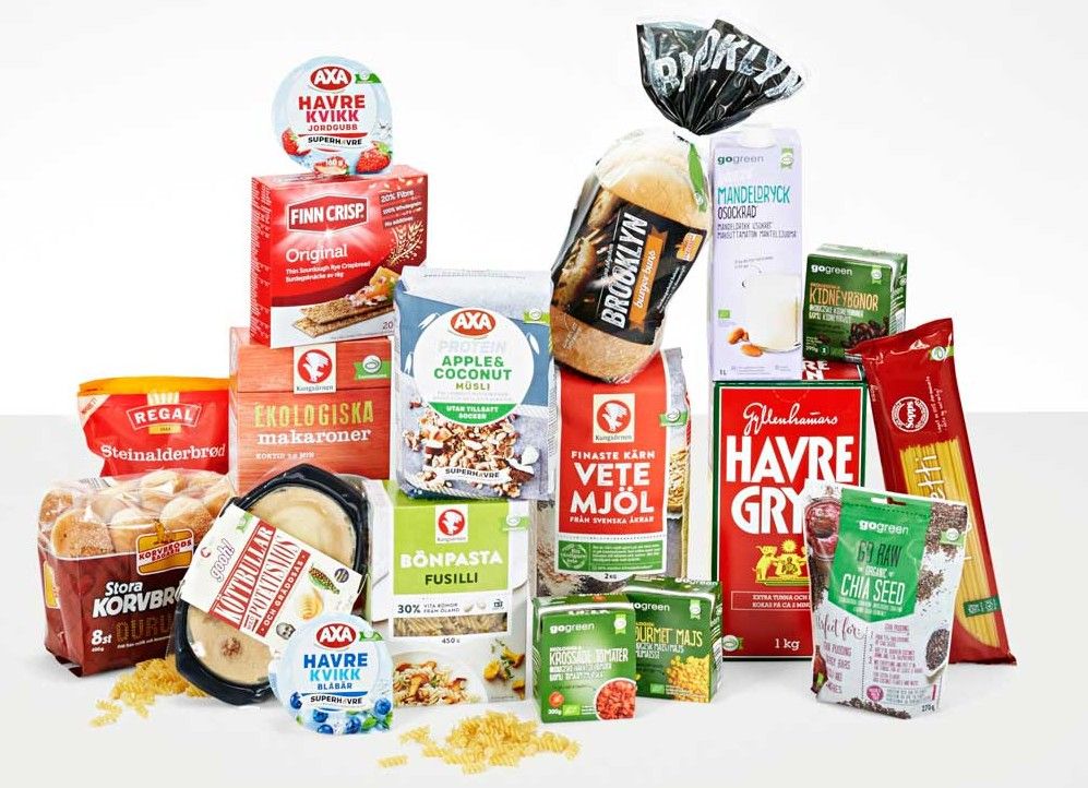 Kit med produkter från Lantmännen.