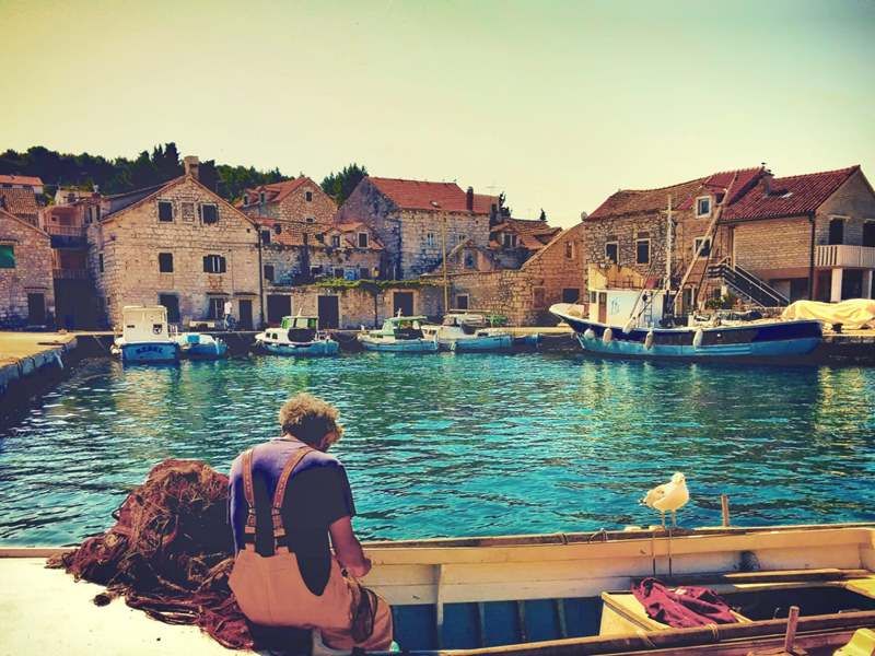 Fiskare i Kroatien