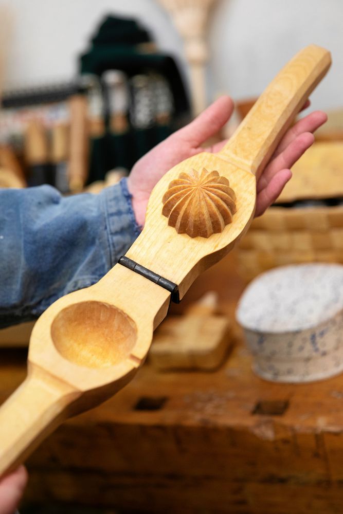 Kristins version av citruspressen som kom till Gävleborgs museum 1947.