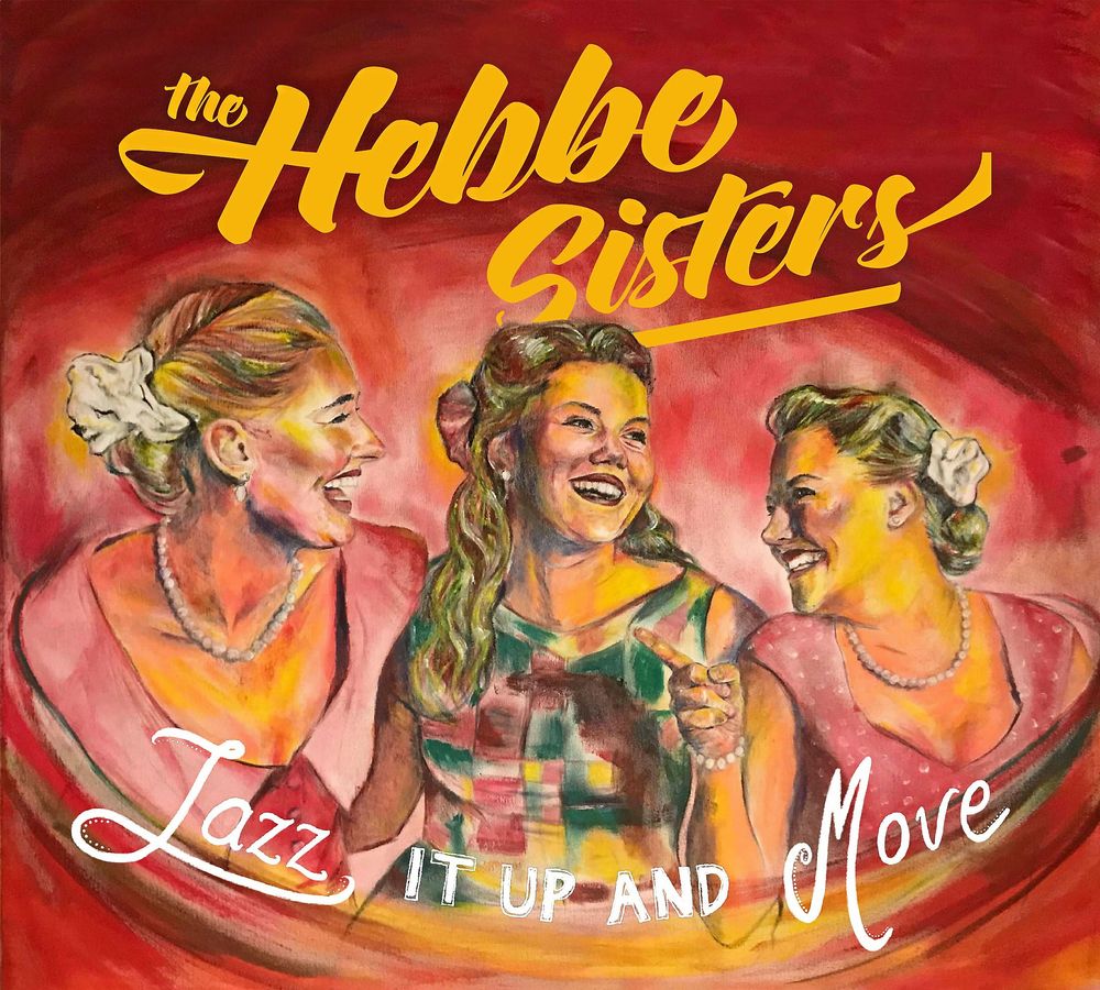 Systrarnas senaste album som de jobbart hårt med. där omslagsbilden är målad av konstnären Daniel Andersson.