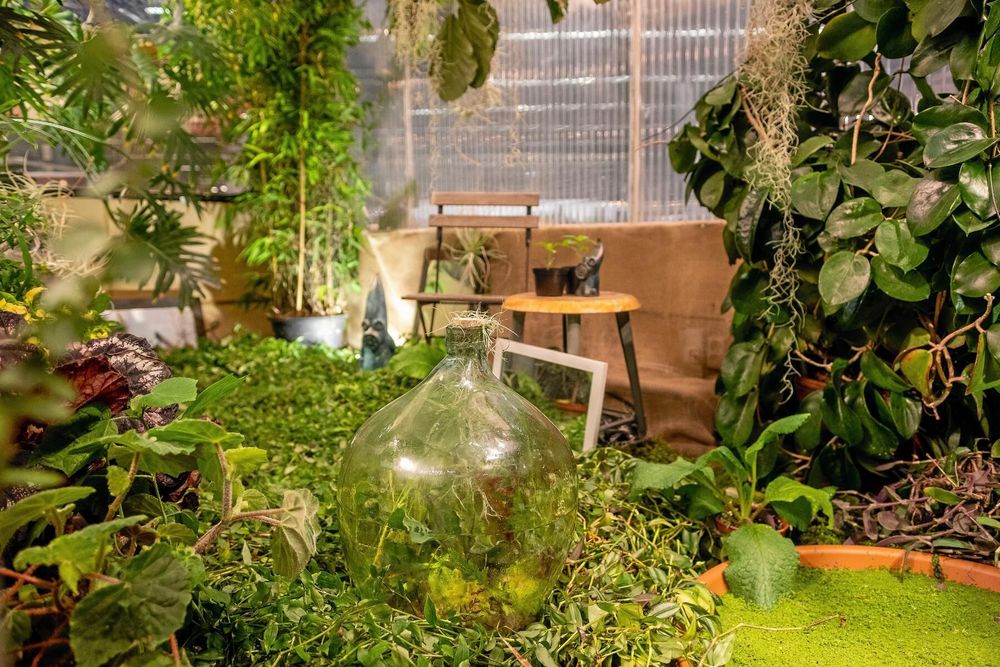 Kreatörerna Ellen Schagerström, Anna Pettersson & Jessica Lyon från OdlingsTV skapade idéträdgården "Inte utan min trädgård – en växthusvagn", uppbyggd inuti en husvagn.