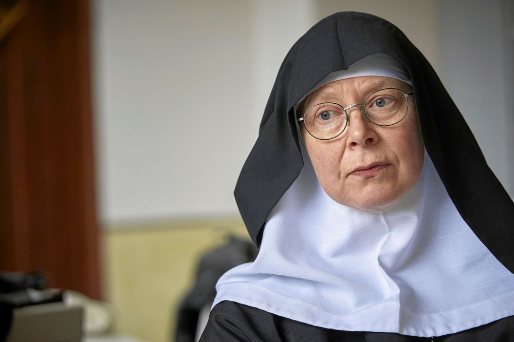 Moder Christa Claesson från klostret Mariavall.