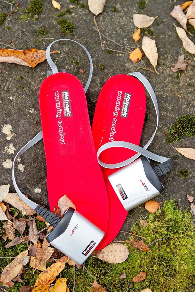 Hotronic Plus E4, batteridrivna värmesulor.