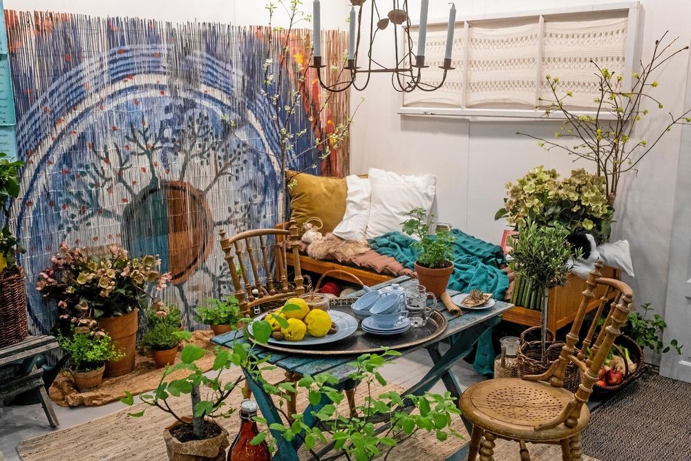 ”I Hildegards trädgård” var en balkongkreation av Annika Norin, Viriditas, i Gävle.