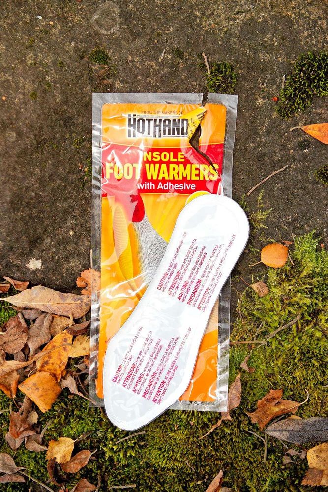 Hot Hands, kemiska fotvärmare.