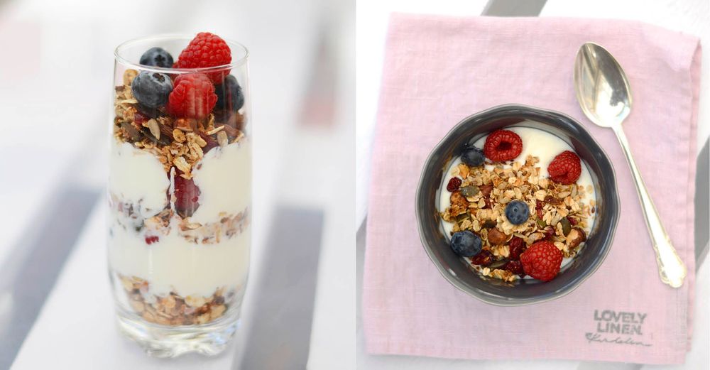 Godaste frukosten! Ha gärna på färska bär eller färsk frukt så blir det en riktig vitaminkick!