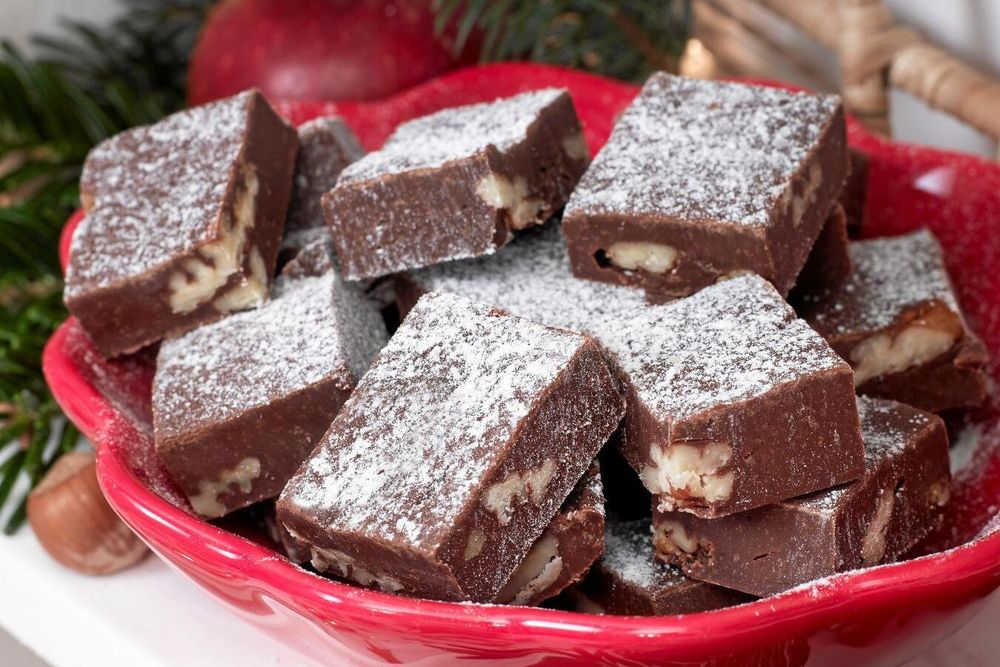 Fudgen är fin att se på och god att äta.
