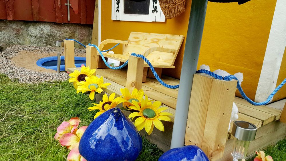 Altanen var det som byggdes först, sen har det bara vuxit vidare.