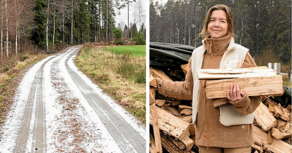 Gården ligger vid vägens slut, omgiven av den egna skogen där Olivia får veden till vedpannan som driver mejeriet.