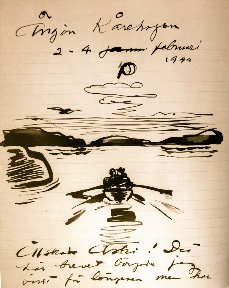 Evert Taubes teckning.