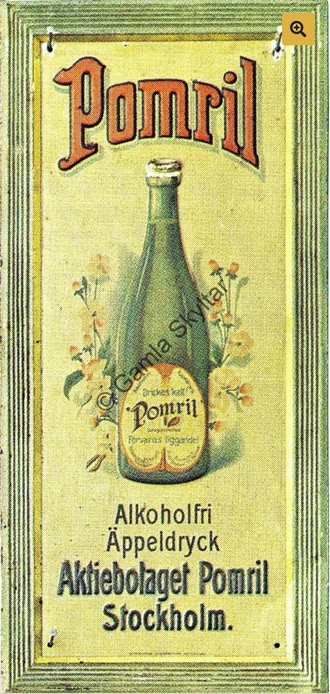 Reklam för Pomril från början av 1900-talet.