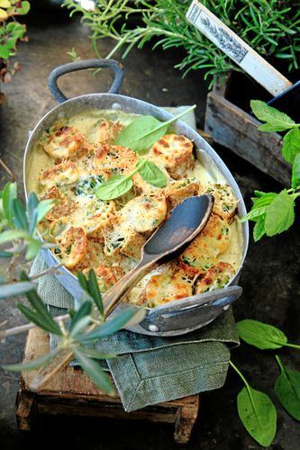 Crêpes går bra att förbereda och gratinera när det är matdags.