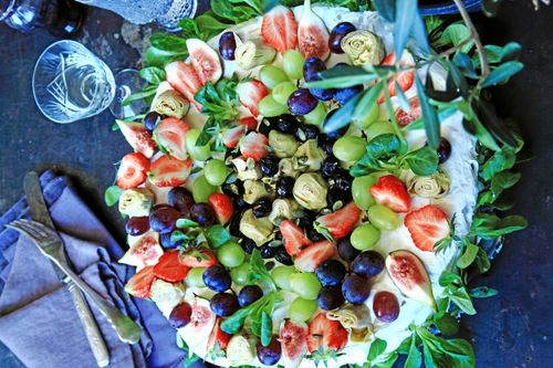 En piffig tårta att ställa fram på lunchkalaset.