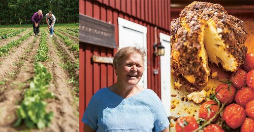 Margaretha Olofsson driver Ekogården i Kräkåner tillsammans med sin man.