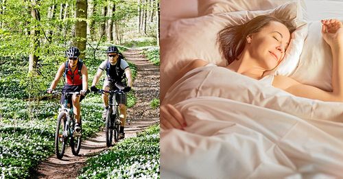 Om du är aktiv och ute i dagsljus så ökar dina chanser att sova bra på natten.