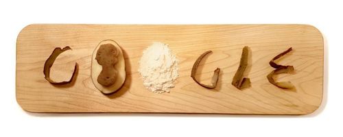 Google hyllar den svenska potatiskvinnan Eva Ekeblad genom en doodle.